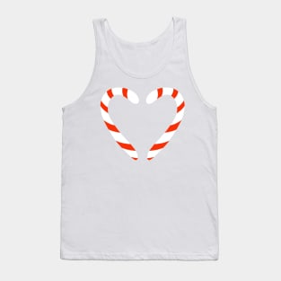 Christmas candy - red and white Tank Top